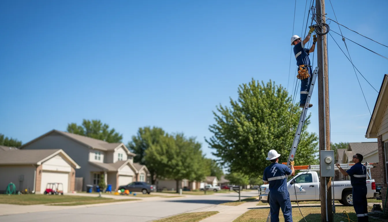 Residential electrician providing installation services in Carey, ID